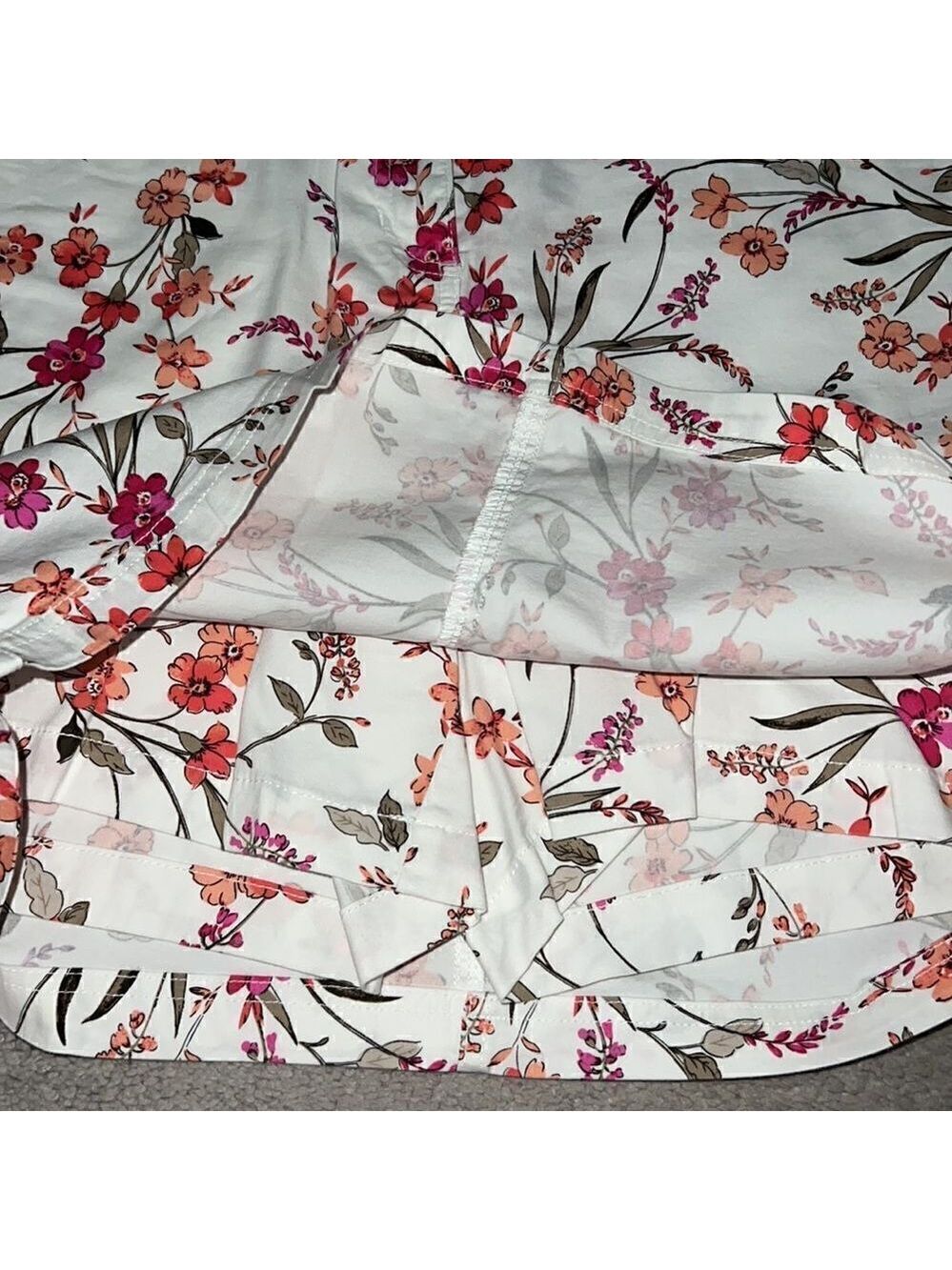 KAREN SCOTT White Floral Skirt - Picture 6 of 8